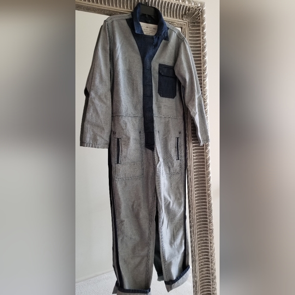 OAK & ACORN Reversible Rebelle Denim Coveralls Sz S US 8-10 Org $350 - Picture 5 of 12